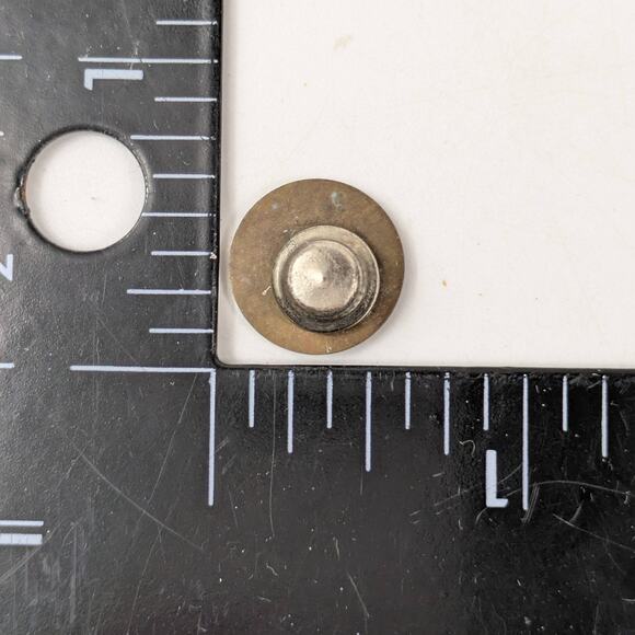 Vintage Chinese Enamel Pin Badge Chiang Kai-Shek Portrait Gold Blue Round Lapel - Picture 2 of 2